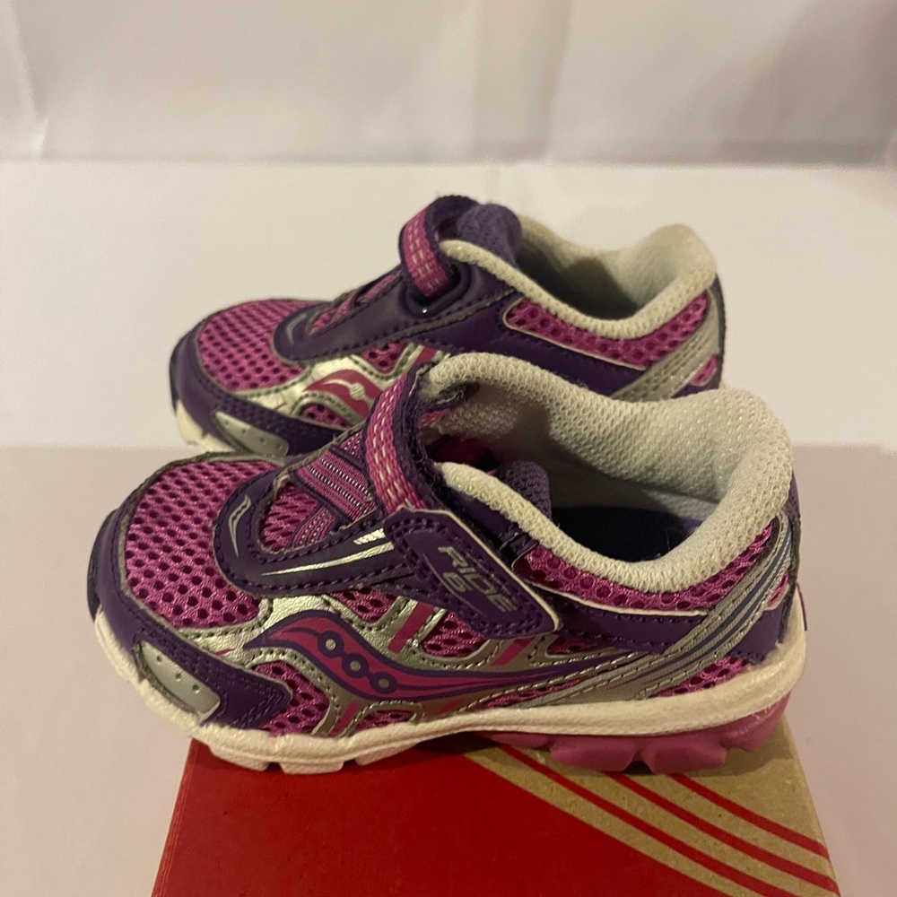 Girls Saucony Kids Baby Ride 6 Sneaker Walker (Toddler/Little Kid) Size 5W - Picture 5 of 5